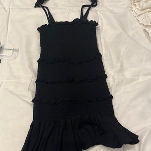 Katie j nyc. Cinched dress. Flor at the bottom. Kids size L. So so so cute.